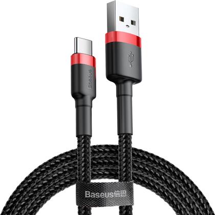 Baseus Cafule Braided USB 2.0 Cable USB-C male - USB-A male Μαύρο 0.5m (CATKLF-A91) από το Plus4u