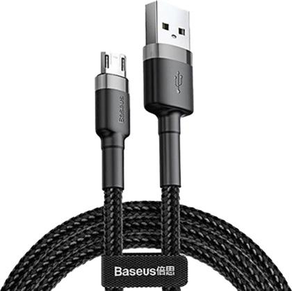 Baseus Cafule Braided USB 2.0 to micro USB Cable Γκρι 1m (CAMKLF-BG1) από το e-shop