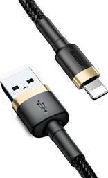 Baseus Cafule Braided USB to Lightning Cable Μαύρο/Χρυσό 2m (CALKLF-CV1) από το Public