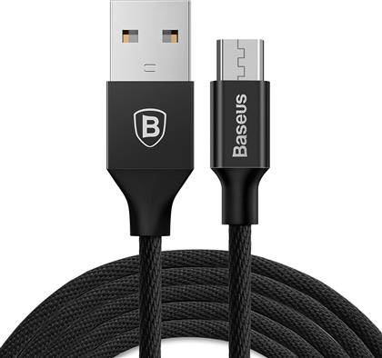 Baseus Yiven Braided USB 2.0 to micro USB Cable Μαύρο 1.5m (CAMYW-B01) από το Public