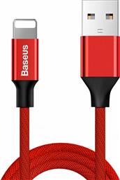 Baseus Yiven Braided USB to Lightning Cable Κόκκινο 1.8m (CALYW-A09)