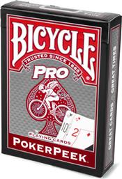 Bicycle Poker Peek Pro Red