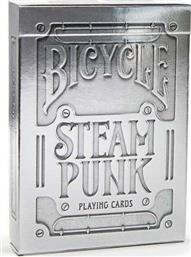 Bicycle Silver Steampunk Συλλεκτική Τράπουλα Πλαστικοποιημένη Ασημί από το GreekBooks
