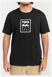 Billabong Ανδρικό T-shirt Μαύρο με Λογότυπο από το Plus4u
