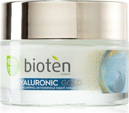 Bioten Gold Κρέμα Προσώπου Νυκτός για Ενυδάτωση & Αντιγήρανση με Υαλουρονικό Οξύ 50ml από το e-Fresh