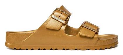 Arizona Eva Γυναικεία Σανδάλια Ανατομικά Glamour Gold Narrow Fit Birkenstock