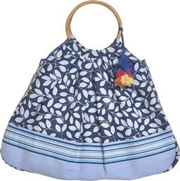 Ble Resort Collection Υφασμάτινη Τσάντα Θαλάσσης Μπλε από το 24home