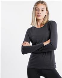 BodyTalk 1212-909026 Μακρυμάνικη Γυναικεία Αθλητική Μπλούζα Charcoal