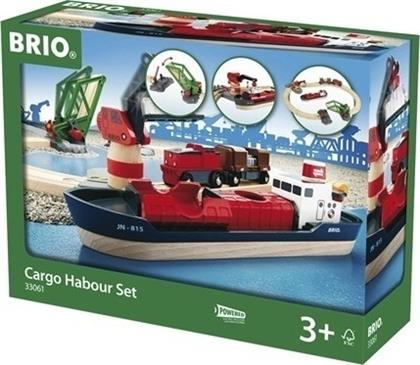 Brio Toys Cargo Harbour Σετ με Τρενάκι για 3+ Ετών