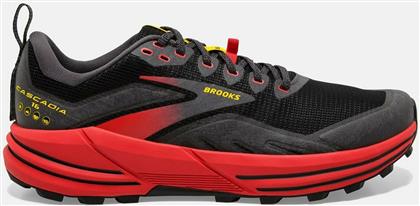 Brooks Cascadia 16 Ανδρικά Αθλητικά Παπούτσια Trail Running Μαύρα από το SportsFactory