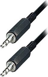 Cable 3.5mm male - 3.5mm male 1.5m Μαύρο