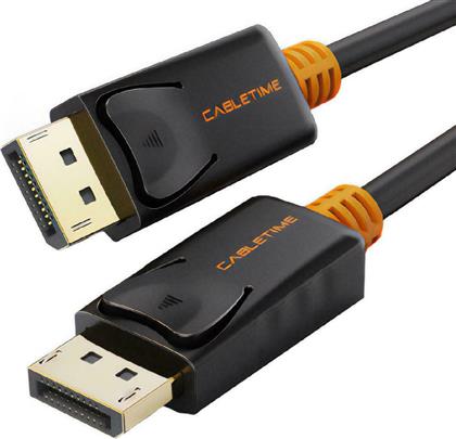 Cabletime Cable DisplayPort male - DisplayPort male 1.8m Μαύρο (CT-AV585-01G-B1.8) από το Public
