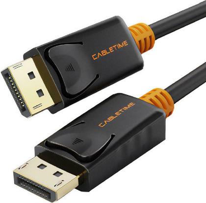 Cabletime Cable DisplayPort male - DisplayPort male 4K 4.5m Μαύρο
