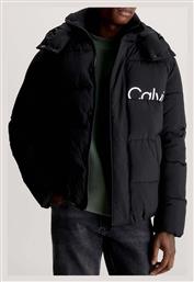 Calvin Klein Ανδρικό Χειμωνιάτικο Μπουφάν Puffer Μαύρο