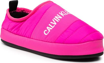 Calvin Klein Κλειστές Γυναικείες Παντόφλες σε Φούξια Χρώμα από το MybrandShoes