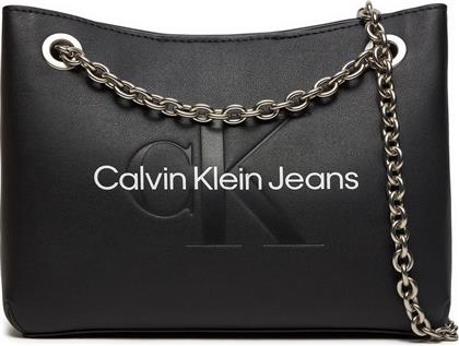 Calvin Klein Sculpted Γυναικεία Τσάντα Ώμου Μαύρη