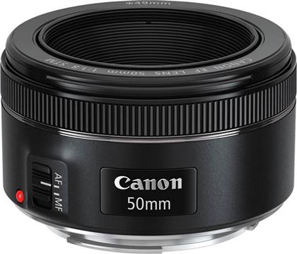 Canon Full Frame Φωτογραφικός Φακός EF 50mm f/1.8 STM Σταθερός για Canon EF Mount Black από το Kotsovolos