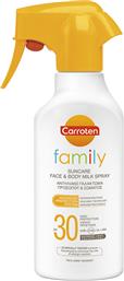Carroten Family Milk Αδιάβροχη Αντηλιακή Κρέμα για το Σώμα SPF30 σε Spray 300ml από το Plus4u