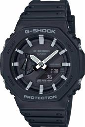 Casio G-Shock Ρολόι Χρονογράφος Μπαταρίας με Μαύρο Καουτσούκ Λουράκι από το Modivo