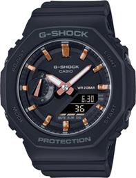 Casio G Shock Ρολόι Χρονογράφος με Μαύρο Καουτσούκ Λουράκι