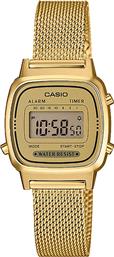 Casio Ψηφιακό Ρολόι με Χρυσό Μεταλλικό Μπρασελέ από το Epapoutsia