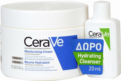 CeraVe Moisturising Cream & Hydrating Cleanser Σετ Περιποίησης για Ξηρές Επιδερμίδες από το Pharm24