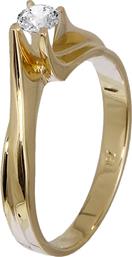 Χρυσό δαχτυλίδι με διαμάντι 019143 019143 Χρυσός 18 Καράτια από το Kosmima24