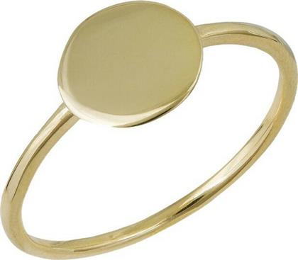 Χρυσό γυναικείο δαχτυλίδι Κ9 με κυκλικό μοτίφ 036107 036107 Χρυσός 9 Καράτια από το Kosmima24