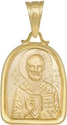 Χρυσό Κωνσταντινάτο με τον Άγιο Νικόλαο Κ14 039786 039786 Χρυσός 14 Καράτια