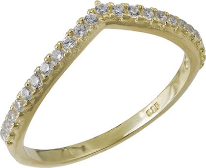 Χρυσό σειρέ δαχτυλίδι Κ14 σε σχήμα V 031693 031693 Χρυσός 14 Καράτια από το Kosmima24