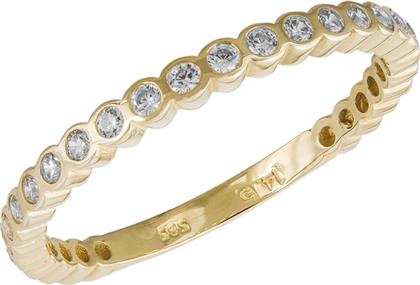 Χρυσό σειρέ δαχτυλίδι Κ14 ζιργκόν σε καστονάκια 034629 034629 Χρυσός 14 Καράτια από το Kosmima24