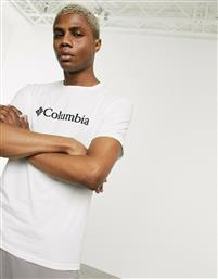 Columbia Basic Ανδρικό T-shirt Λευκό με Λογότυπο από το Modivo