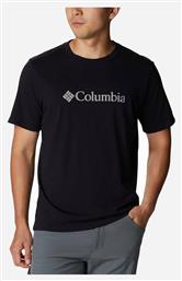 Columbia Lodge Novelty Ανδρικό T-shirt Μαύρο με Λογότυπο από το Tobros