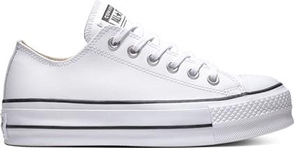 Converse Chuck Taylor All Star Lift Clean Low Top Flatforms Sneakers White / Black από το SportsFactory
