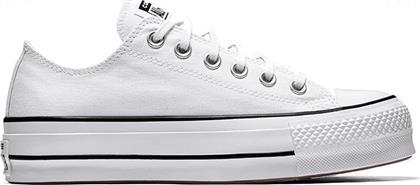 Converse Chuck Taylor All Star Lift Low Top Flatforms Sneakers White / Black από το Cosmos Sport
