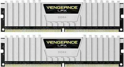 Corsair Vengeance LPX White 16GB DDR4 RAM με 2 Modules (2x8GB) και Ταχύτητα 3200 για Desktop