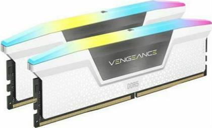 Corsair Vengeance RGB 32GB DDR5 RAM με 2 Modules (2x16GB) και Ταχύτητα 5200 για Desktop