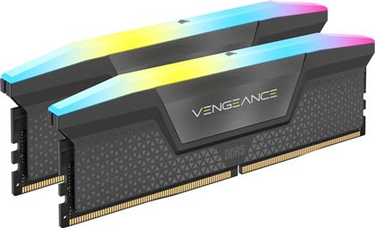 Corsair Vengeance RGB 32GB DDR5 RAM με 2 Modules (2x16GB) και Ταχύτητα 6000 για Desktop