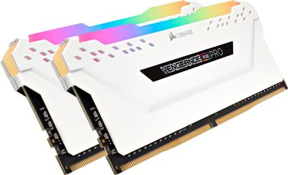 Corsair Vengeance RGB Pro White 32GB DDR4 RAM με 2 Modules (2x16GB) και Ταχύτητα 3200 για Desktop
