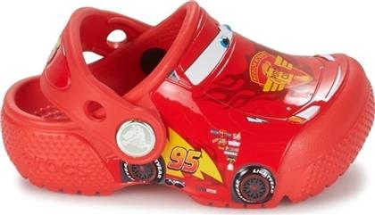 Crocs Παιδικά Ανατομικά Σαμπό Θαλάσσης FunLab Light Cars 3 Κόκκινα από το Dpam