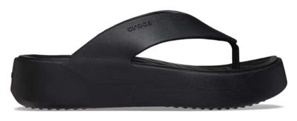 Crocs Σαγιονάρες με Πλατφόρμα σε Μαύρο Χρώμα από το MyShoe