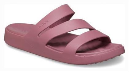 Crocs Strappy Σαγιονάρες με Πλατφόρμα σε Ροζ Χρώμα από το MybrandShoes