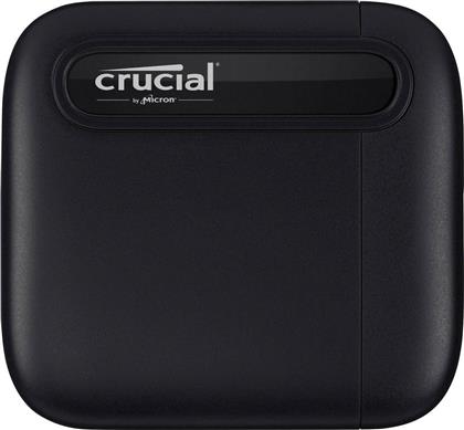 Crucial X6 USB 3.1 / USB-C Εξωτερικός SSD 1TB 2.5'' Μαύρο