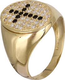 Δαχτυλίδι σεβαλιέ Κ14 019074 019074 Χρυσός 14 Καράτια