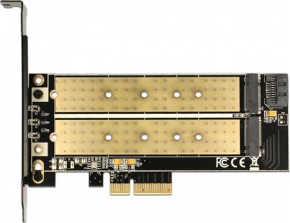 DeLock Κάρτα PCIe σε 2 θύρες M.2 (Key B/Key M)