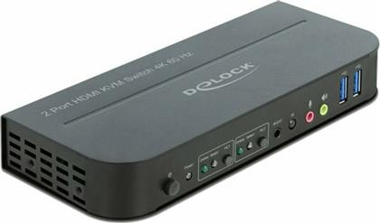 DeLock KVM Switch 4K 60 Hz with USB 3.0 and Audio για σύνδεση δύο υπολογιστών από το Public