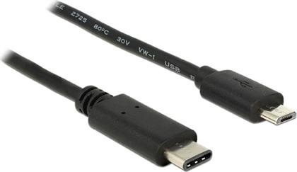 DeLock USB 2.0 Cable USB-C male - micro USB-A male Μαύρο 1m (83602) από το e-shop
