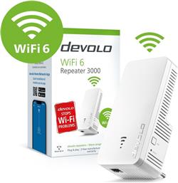 Devolo WiFi 6 Repeater 3000 Mesh WiFi Extender Dual Band (2.4 & 5GHz) 3000Mbps από το e-shop