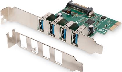 Digitus Κάρτα PCIe σε 4 θύρες USB 3.0 από το Public