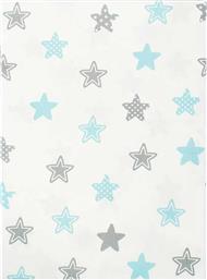 Dimcol Σεντόνι Κούνιας Star με Λάστιχο 70x140cm 104 Sky Blue